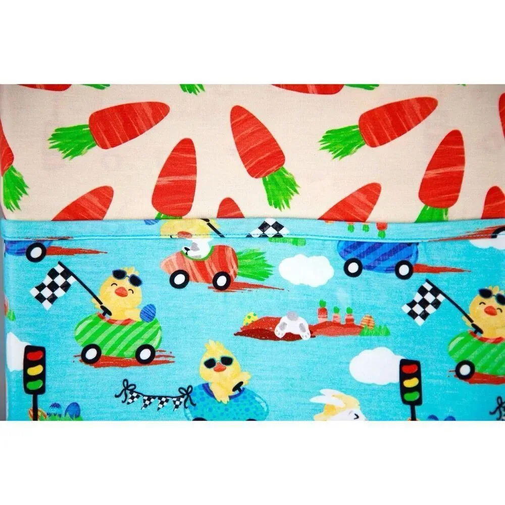 NWOT Birdie Bean Bamboo Judah and Ezra Stroller Blanket 44”x44”